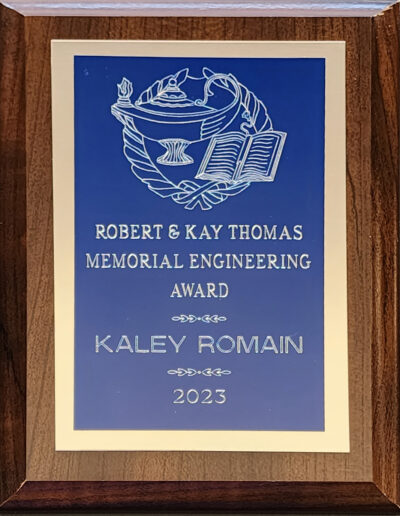 Thomas Memorial Engineering Award